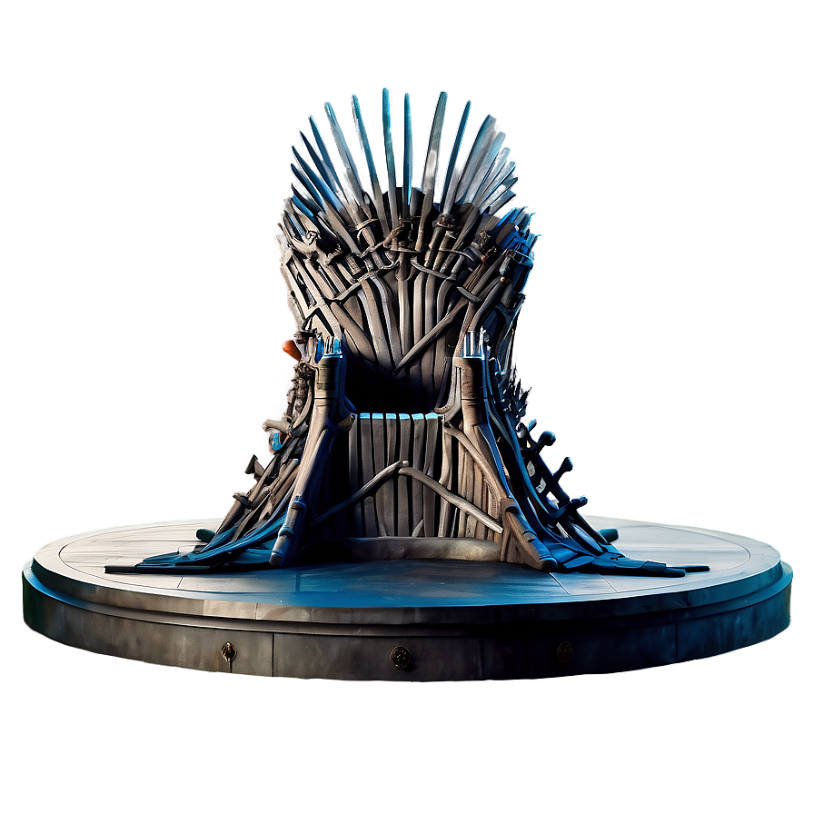 Iron Throne Under Moonlight Png 06282024 PNG image