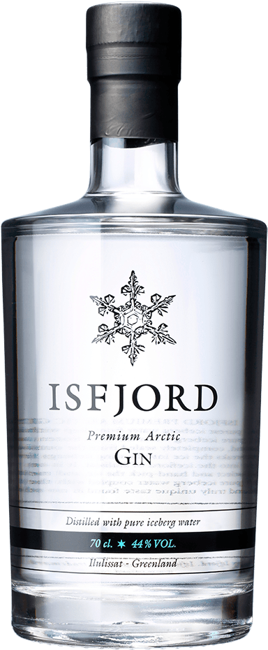 Isfjord Arctic Premium Gin Bottle PNG image