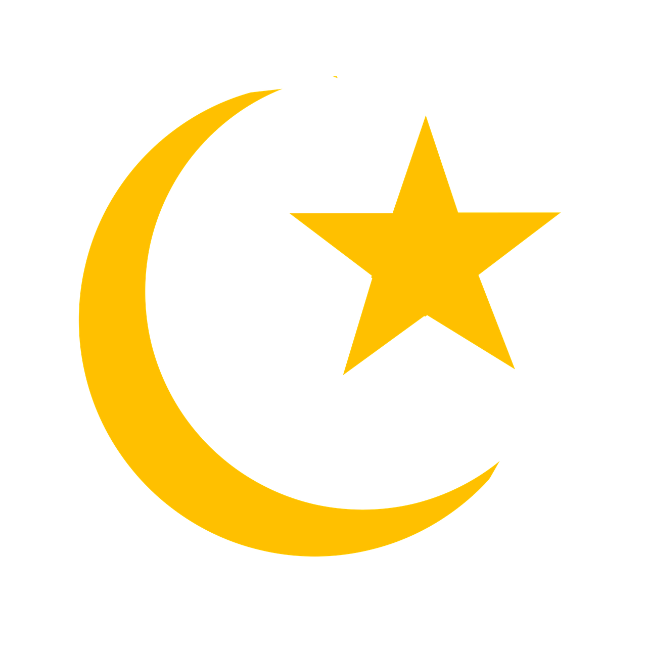 Islamic Crescentand Star Symbol PNG image