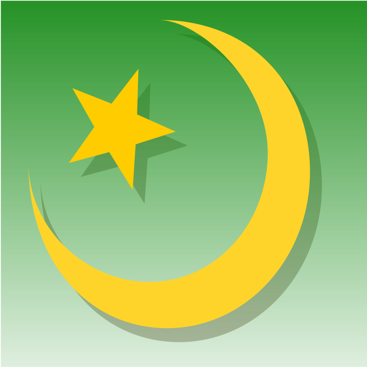 Islamic Crescentand Star Symbol PNG image