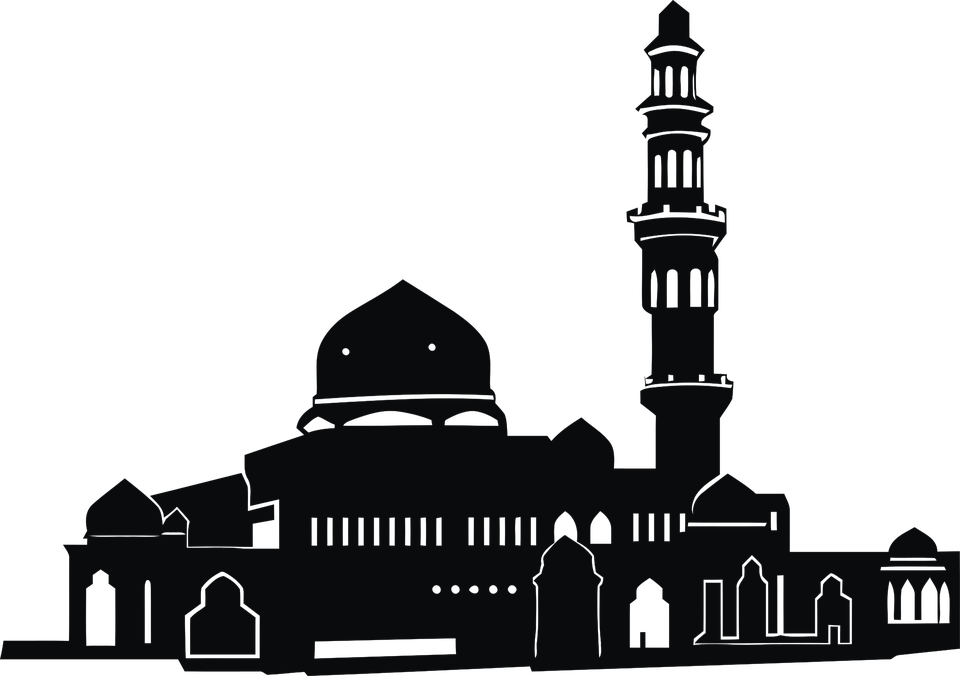 Islamic_ Mosque_ Silhouette_ Vector PNG image