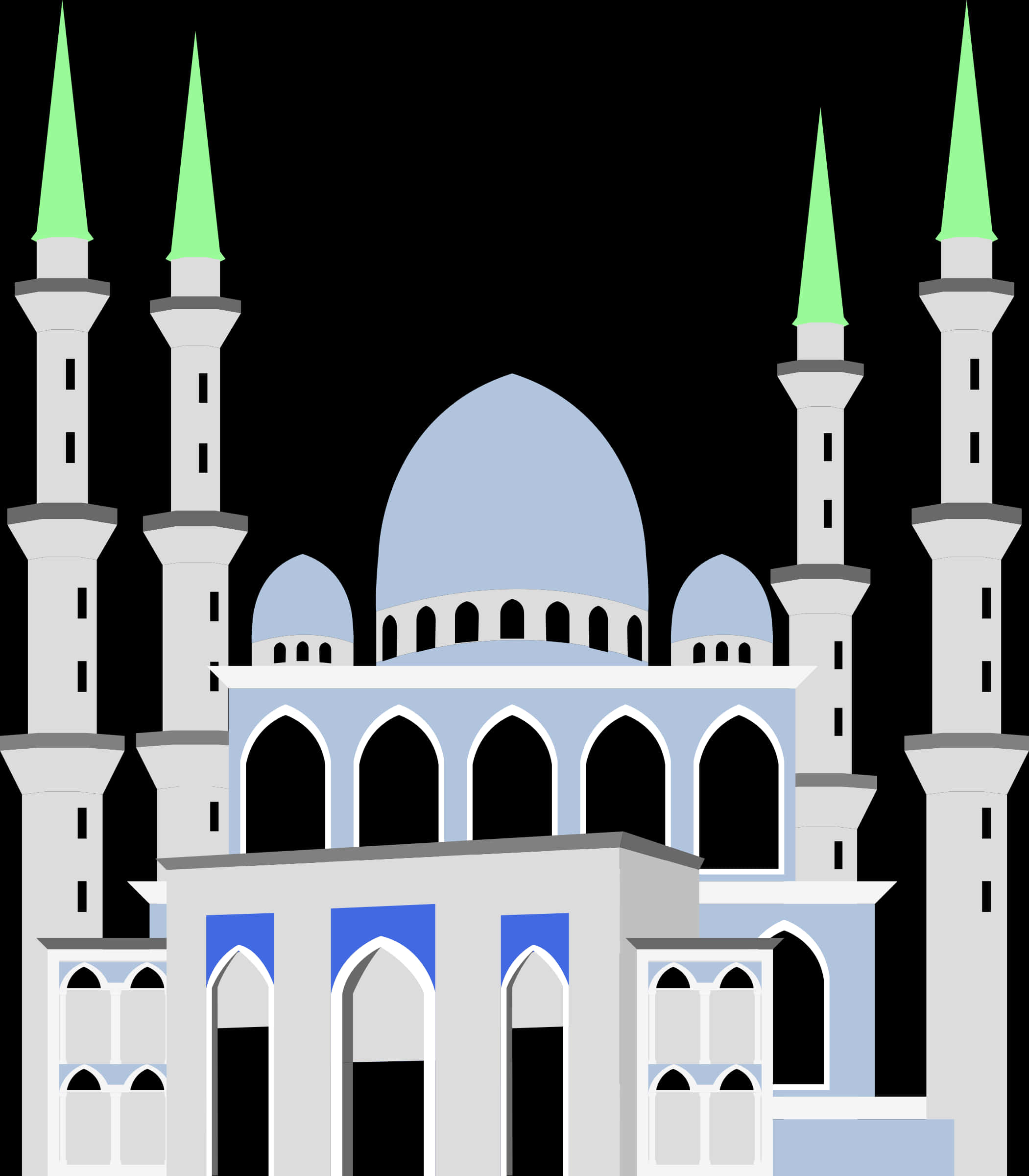 Islamic Mosque Vector Illustration PNG image
