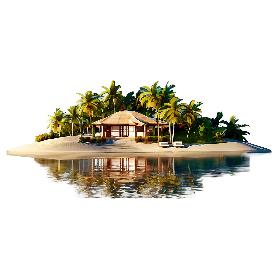 Island Mansion Paradise Png 05242024 PNG image