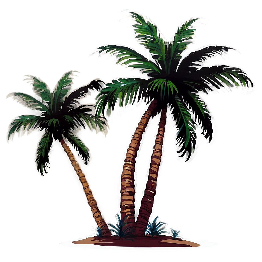 Island Palm Tree Shadow Png 43 PNG image