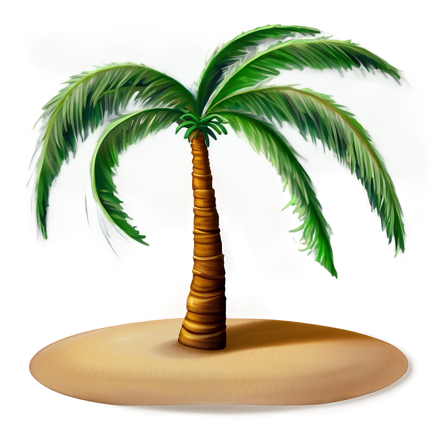 Island Palm Tree Shadow Png Agk53 PNG image