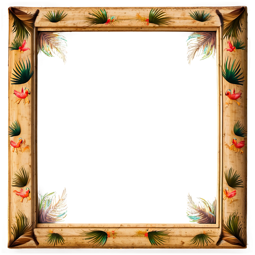 Island Vibes Frame Png Veg PNG image