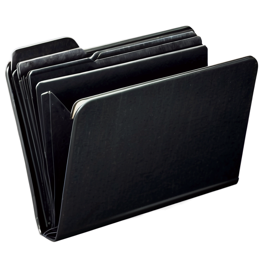 Isolated Black Folder Graphic Png Eyc PNG image