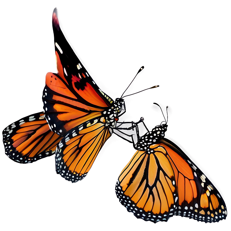 Isolated Monarch Butterflies Png 06252024 PNG image