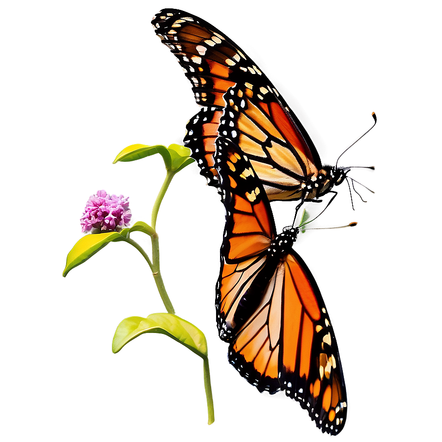 Isolated Monarch Butterflies Png Gjm19 PNG image