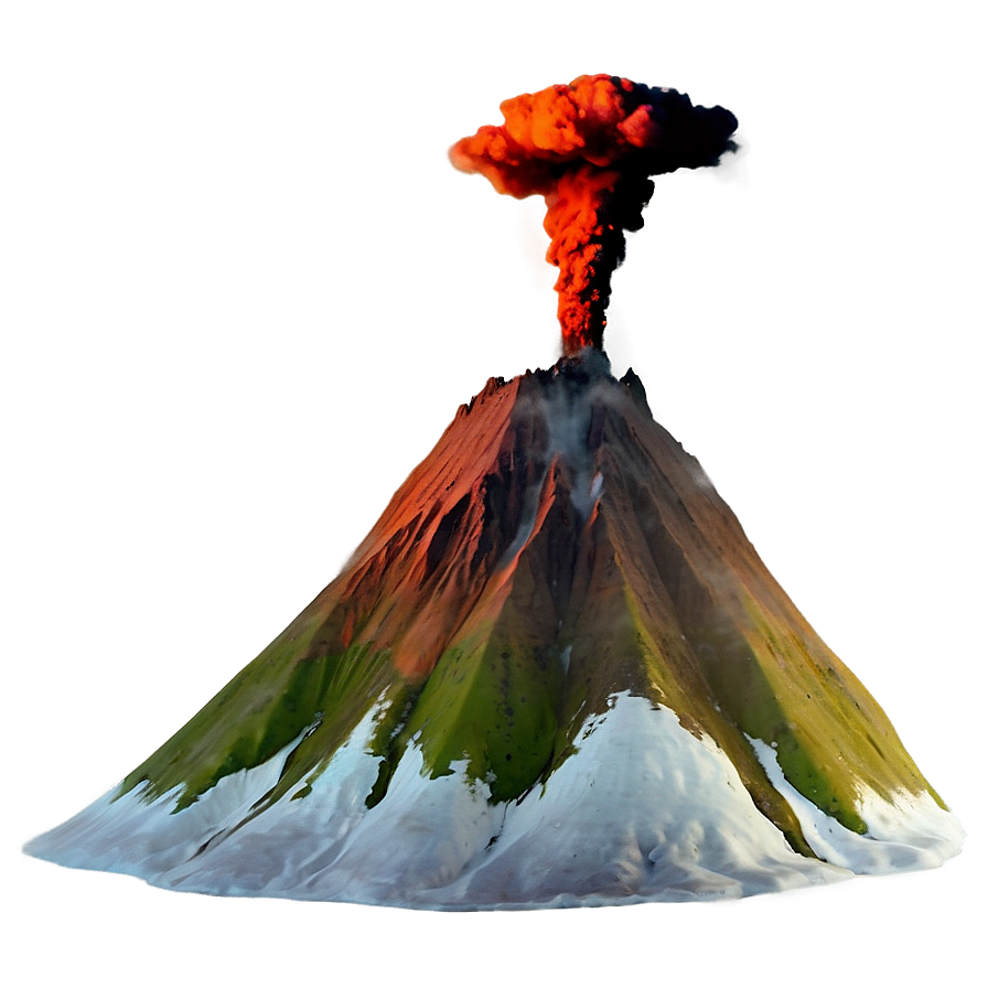 Isolated Volcano Mountain Png 05232024 PNG image