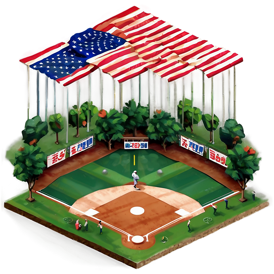 Isometric Baseball Diamond View Png 50 PNG image