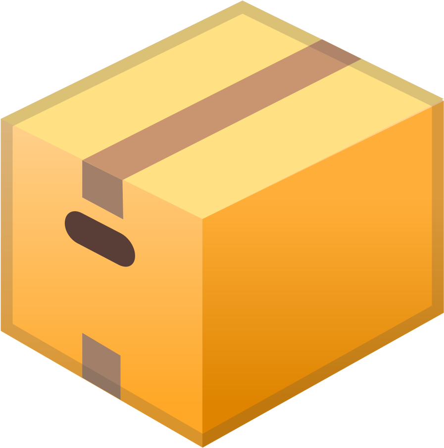 Isometric Cardboard Box Icon PNG image