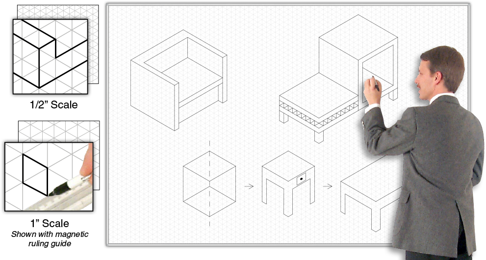 Isometric Drawing Tutorial Businessman PNG image