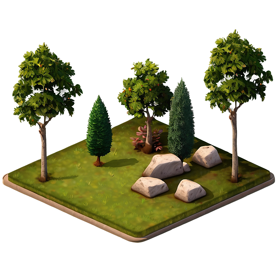 Isometric Grid For Landscape Design Png 5 PNG image