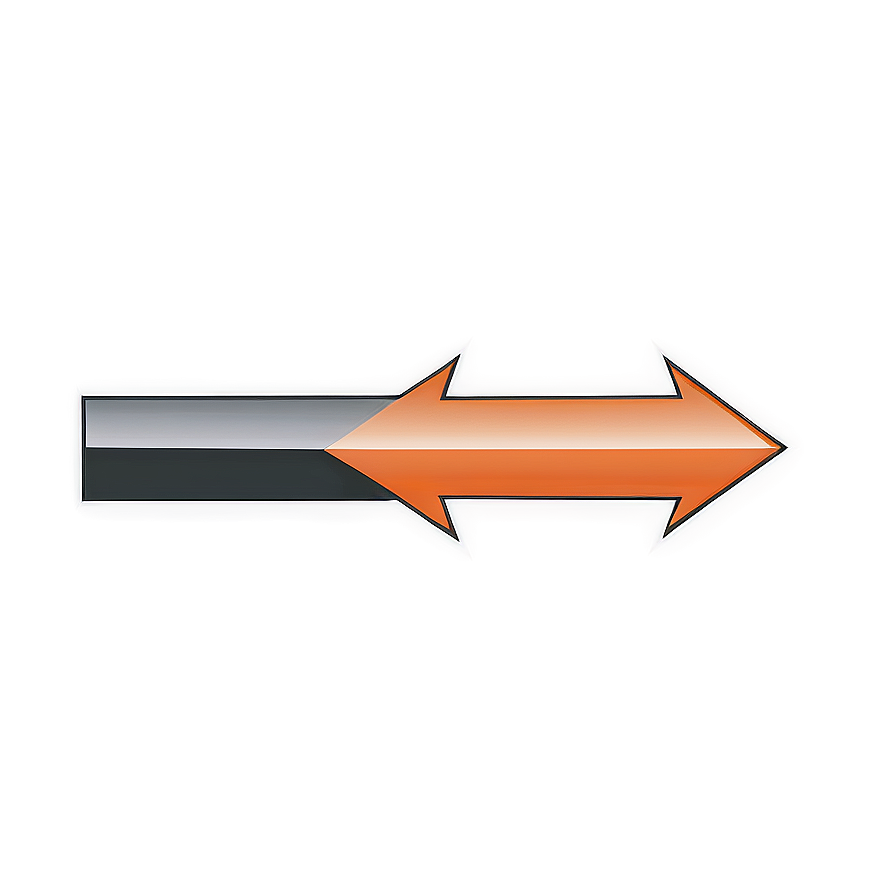 Isometric Orange Arrow Png Eny PNG image