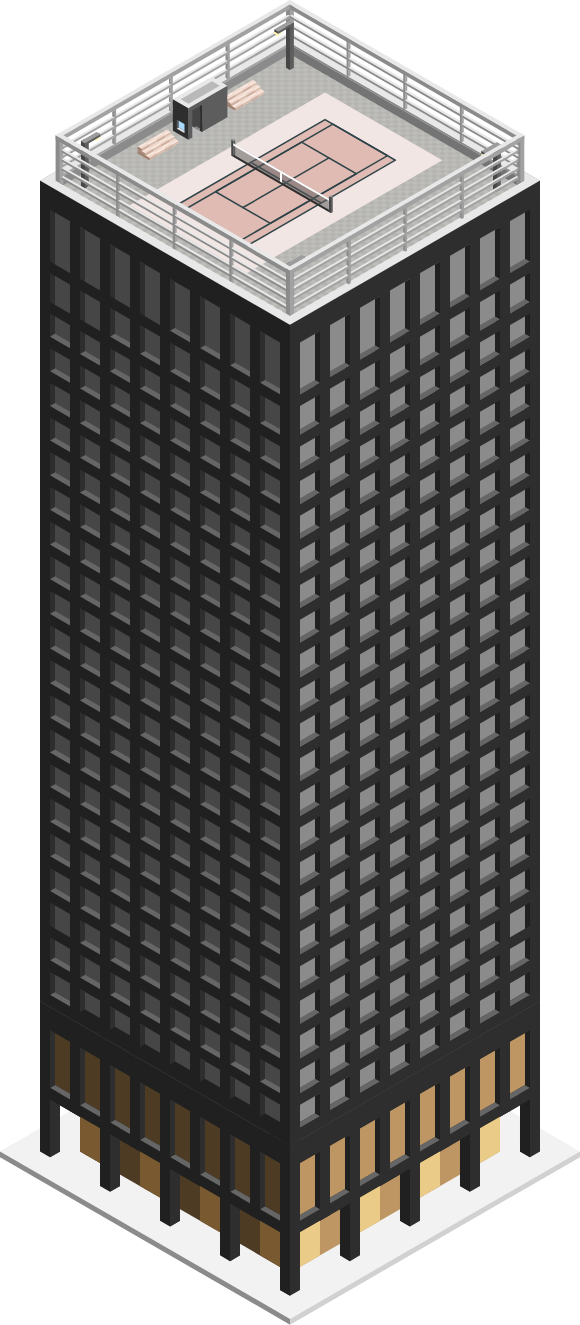 Isometric Skyscraper Illustration PNG image
