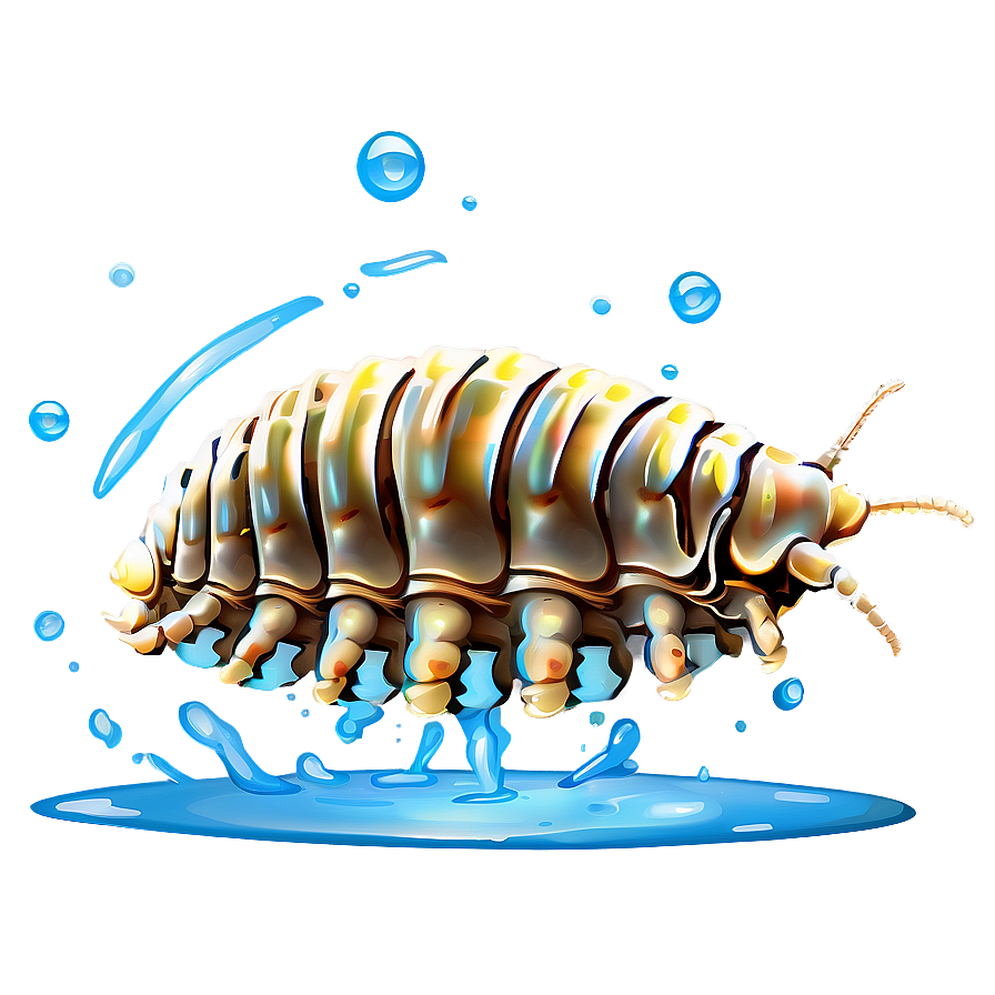 Isopod In Water Png 06292024 PNG image