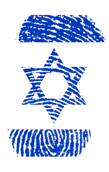 Israel Fingerprintand Starof David PNG image