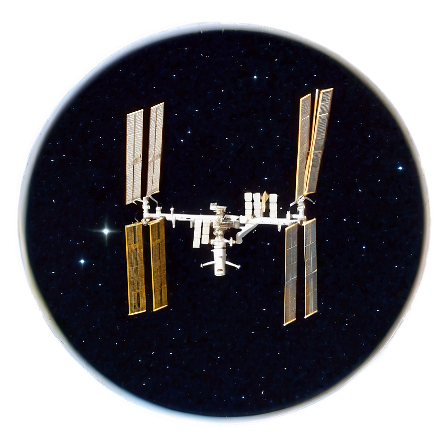 Iss As Seen From Space Telescope Png 06282024 PNG image