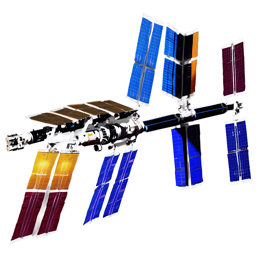 Iss With Sunrise In Background Png Nwv87 PNG image