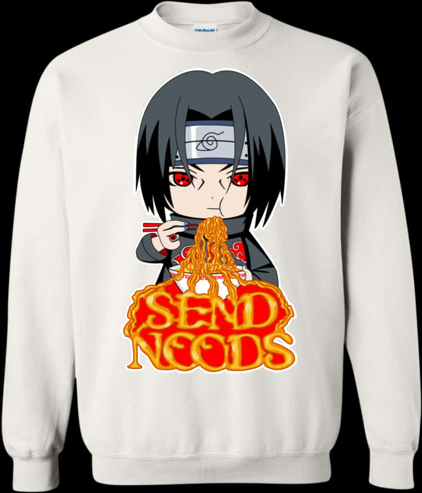 Itachi Send Noods Sweatshirt PNG image