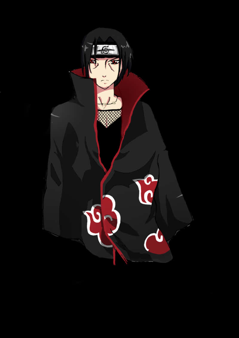 Itachi Uchiha Akatsuki Cloak PNG image