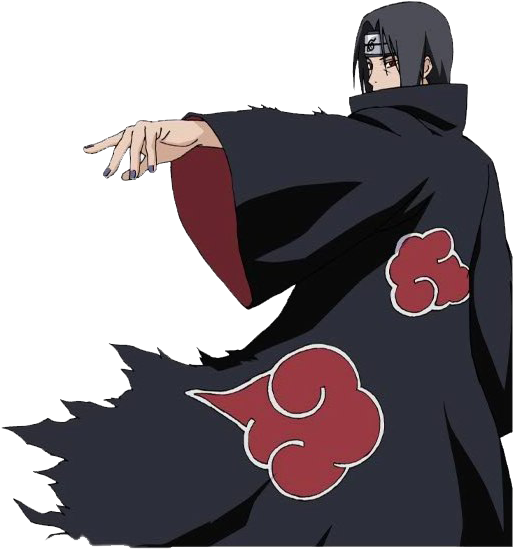 Itachi Uchiha Akatsuki Pose PNG image