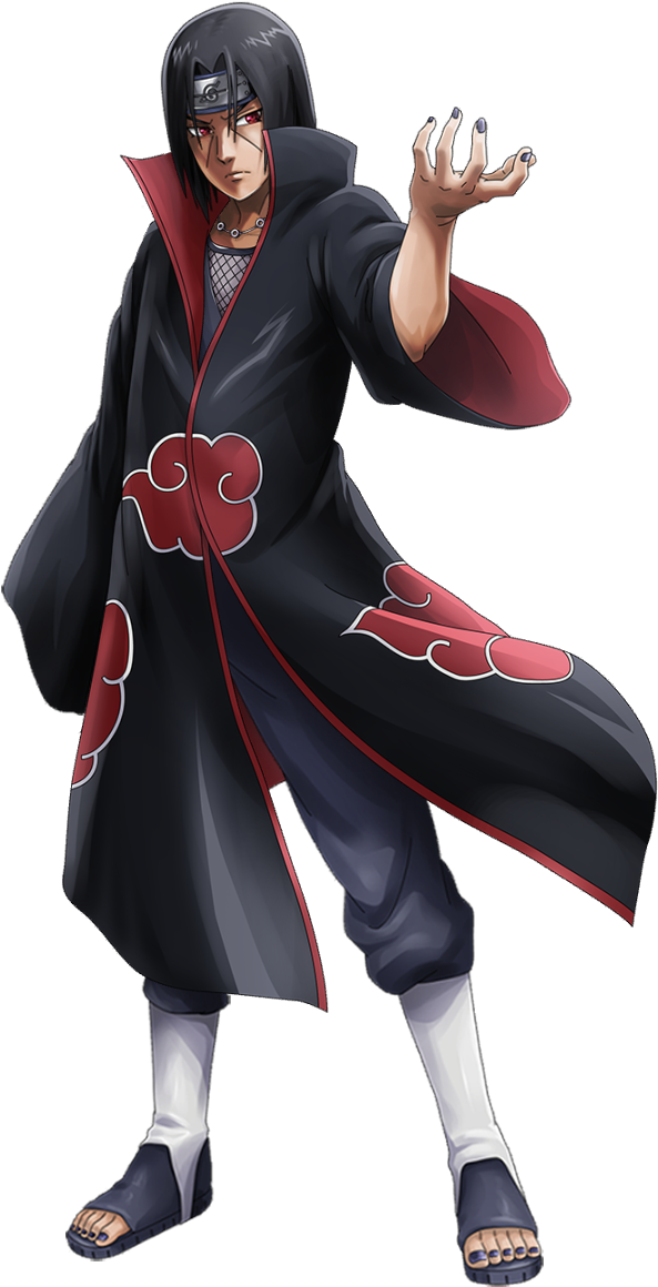 Itachi Uchiha Akatsuki Pose PNG image