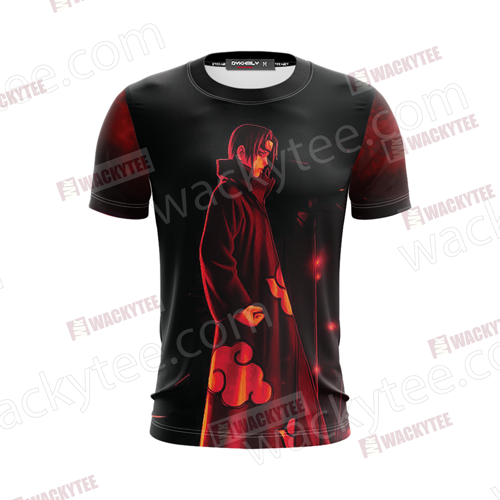 Itachi Uchiha Anime T Shirt Design PNG image