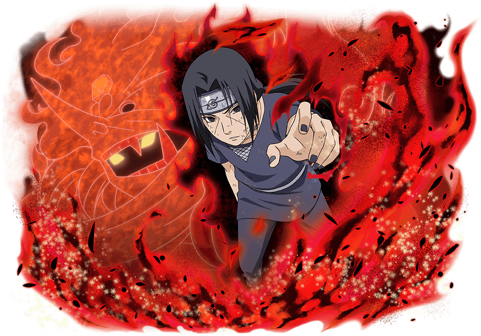 Itachi Uchiha Fire Technique PNG image