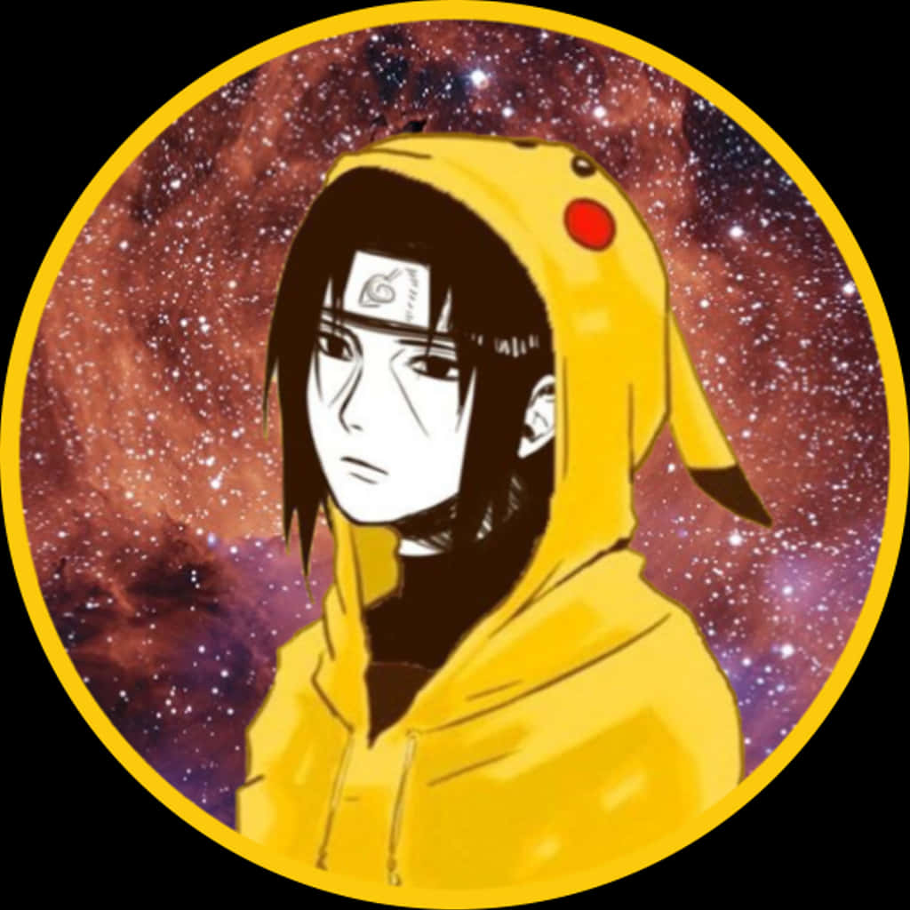 Itachiin Pikachu Hoodie PNG image