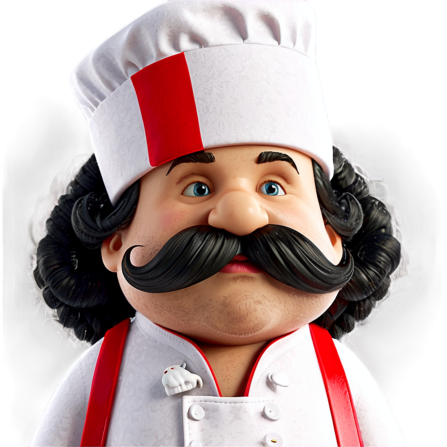 Italian Chef Mustache Png 05042024 PNG image