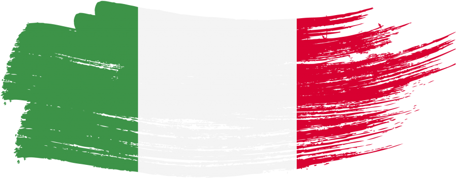 Italian Flag Brushstroke Design PNG image