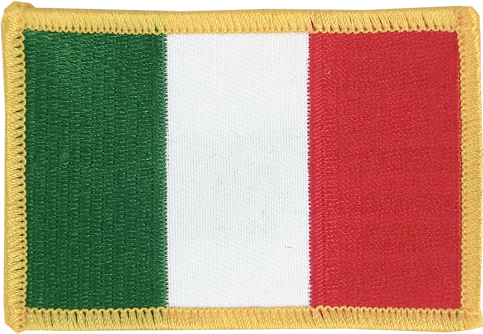 Italian Flag Embroidered Texture PNG image