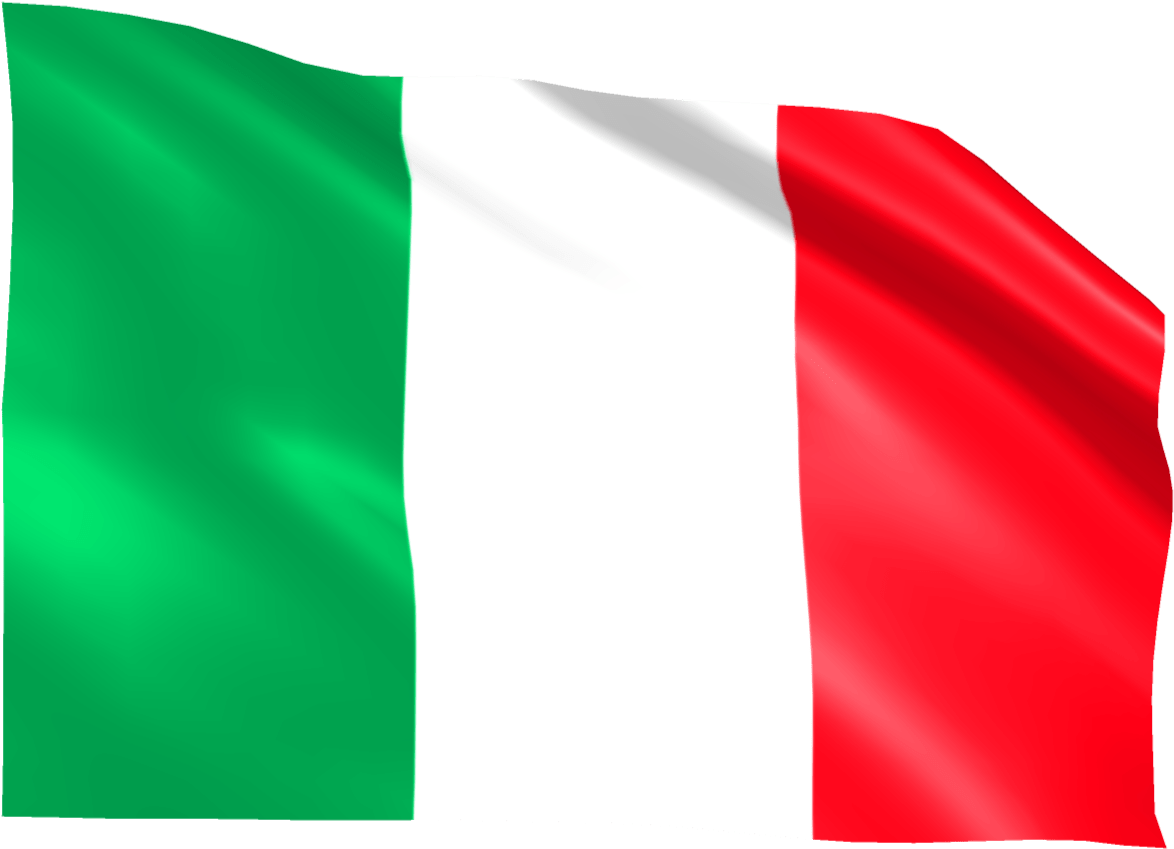 Italian Flag Waving PNG image