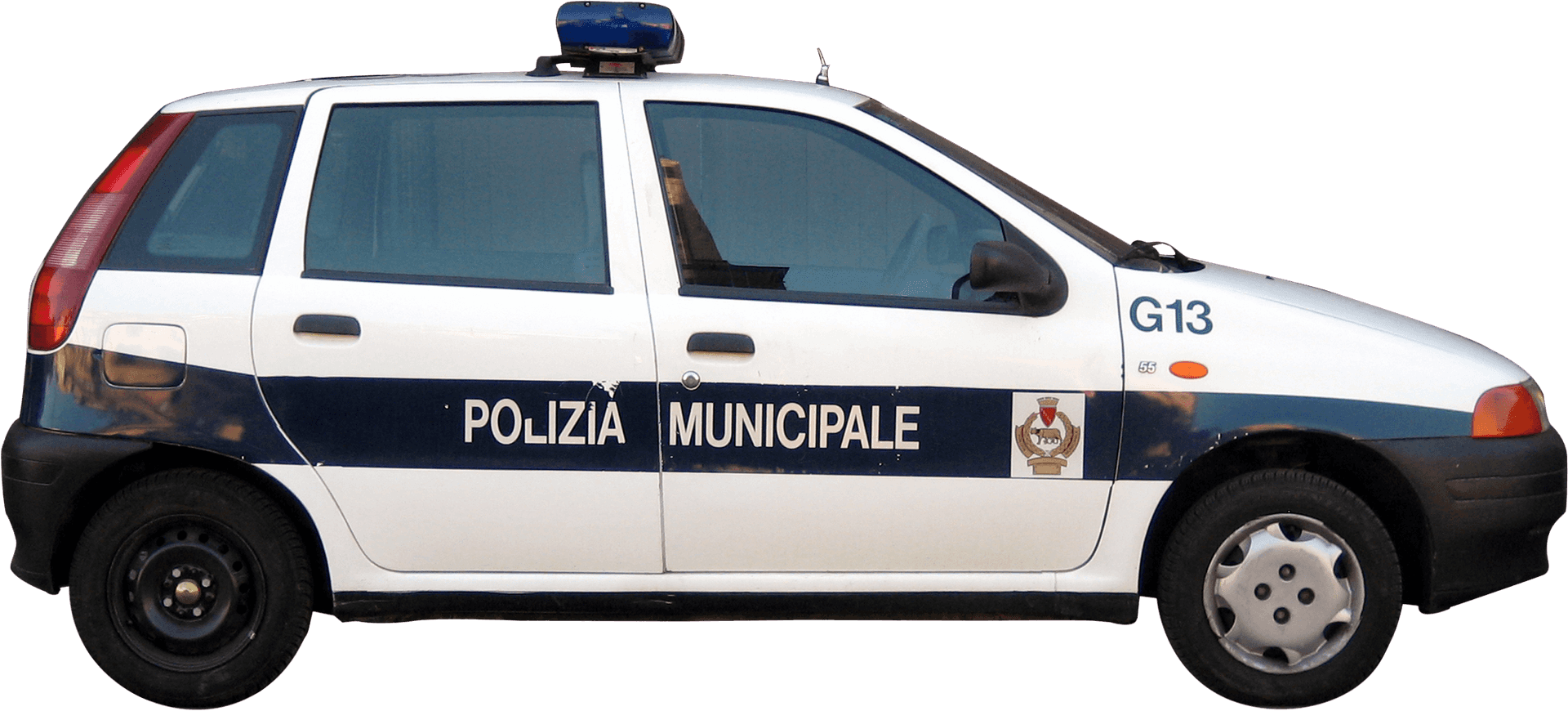 Italian_ Municipal_ Police_ Car_ G13 PNG image