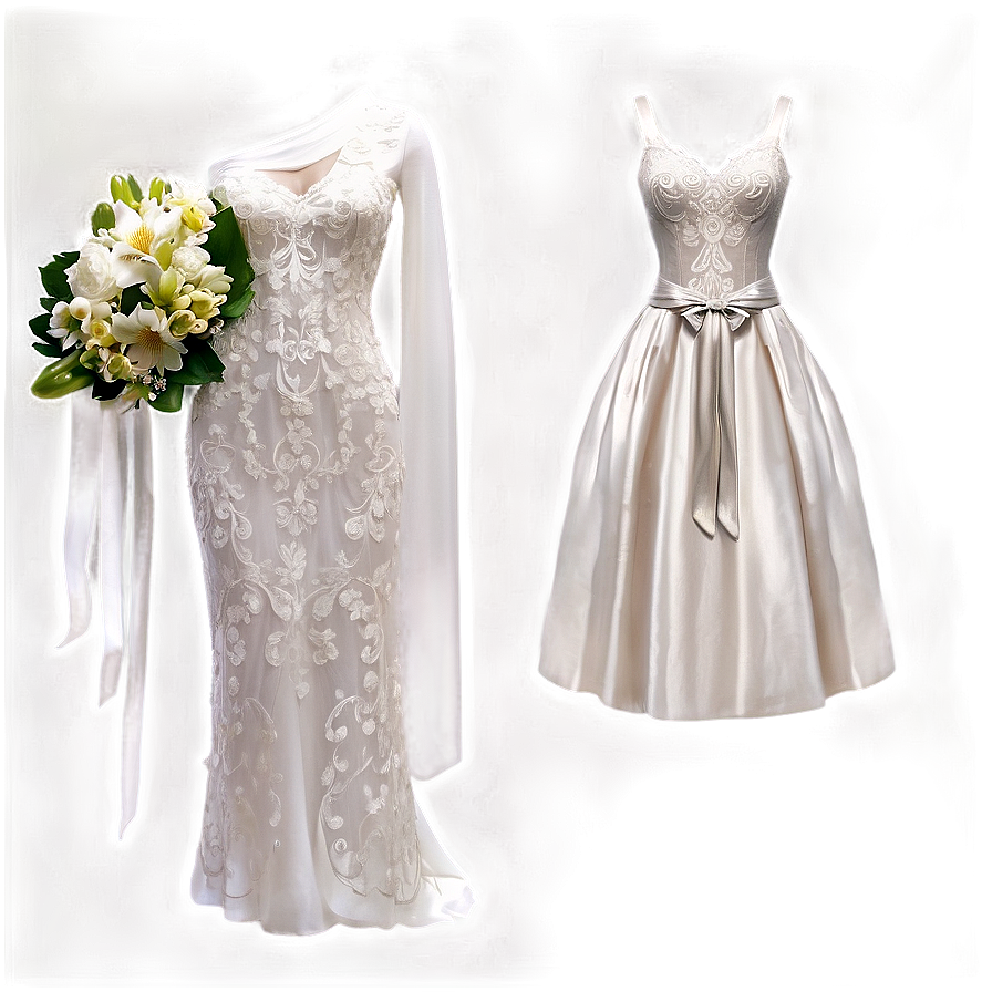 Ivory Wedding Dresses Png Xoh PNG image