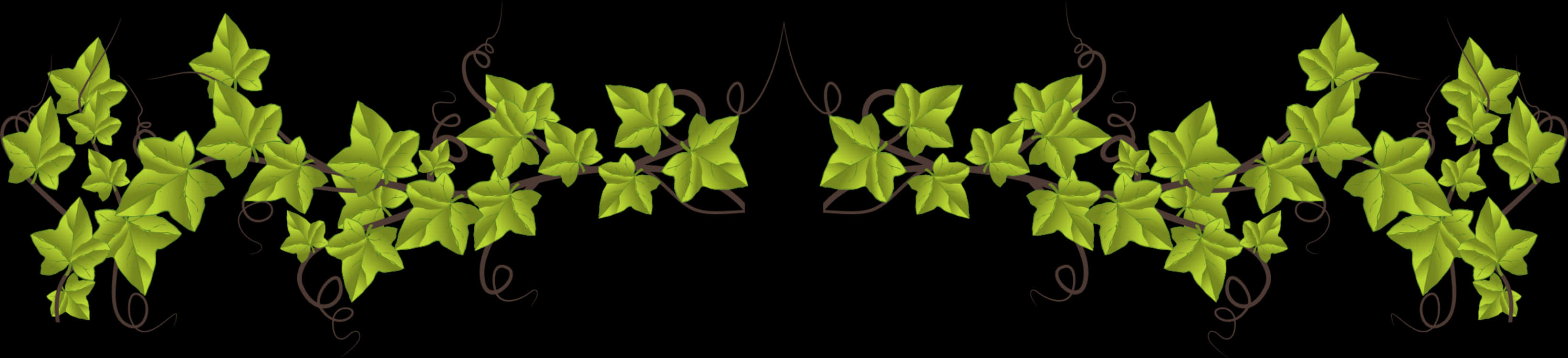 Ivy Leaf Page Divider PNG image