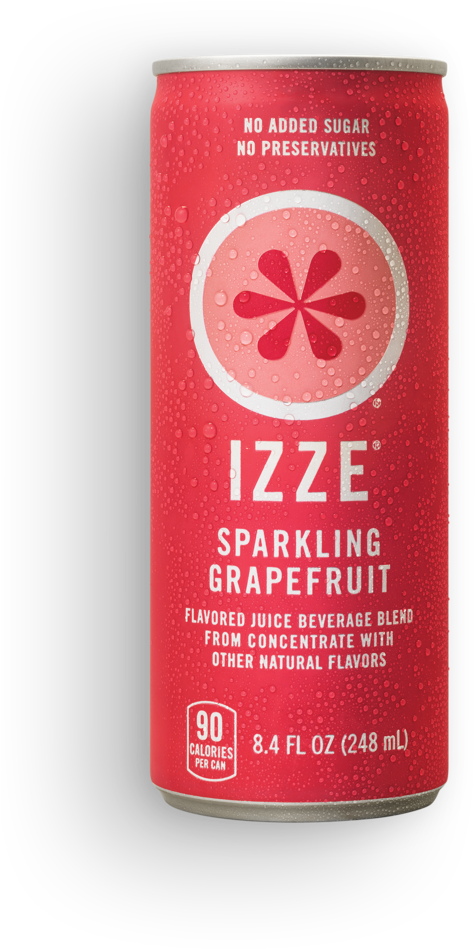 Izze Sparkling Grapefruit Can PNG image