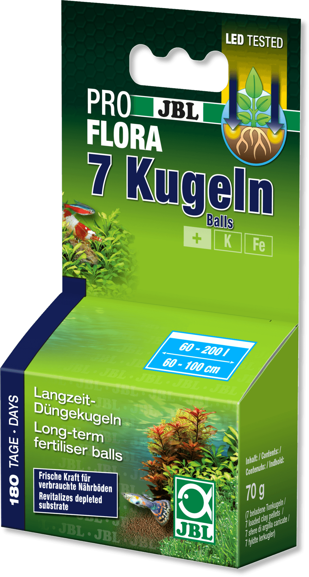 J B L Pro Flora7 Kugeln Fertilizer Balls Packaging PNG image