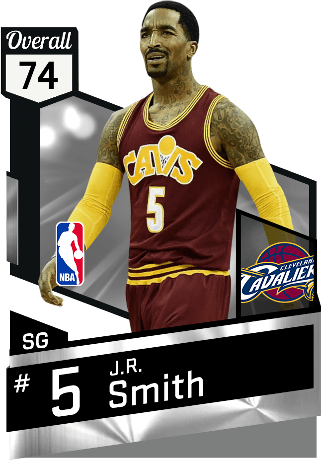 J R Smith Cavaliers Card74 Overall PNG image