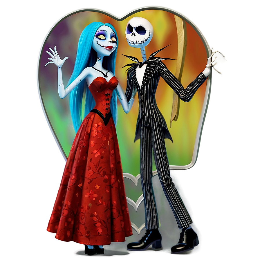 Jack And Sally Heart Png Smq18 PNG image