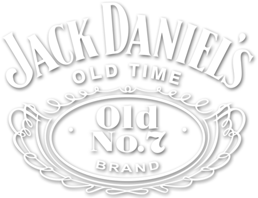 Jack Daniels Logo Blackand White PNG image