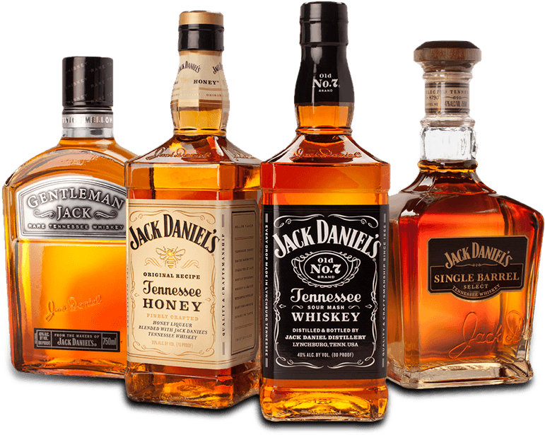 Jack Daniels Whiskey Collection PNG image