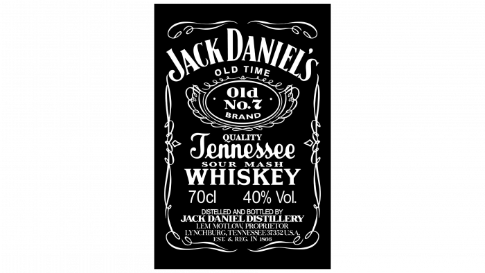 Jack Daniels Whiskey Label PNG image