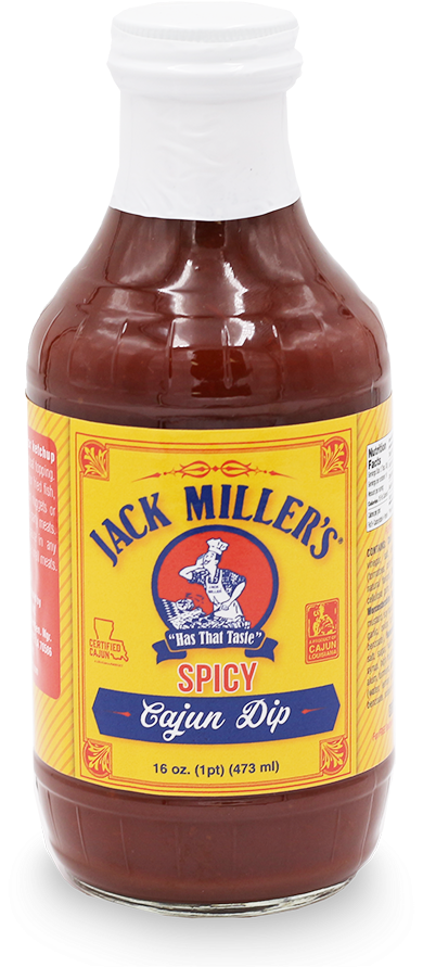 Jack Millers Spicy Cajun Dip Bottle PNG image