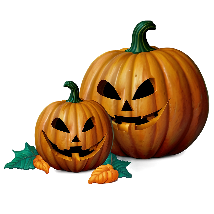 Jack O Lantern With Pumpkin Patch Png Hxk PNG image