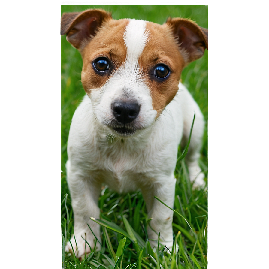 Jack Russell In Grass Png 15 PNG image