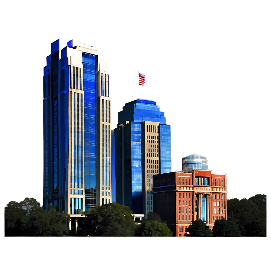 Jackson City Skyline Mississippi Png 06252024 PNG image