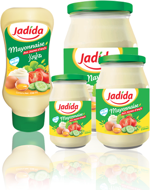 Jadida Mayonnaise Product Range PNG image